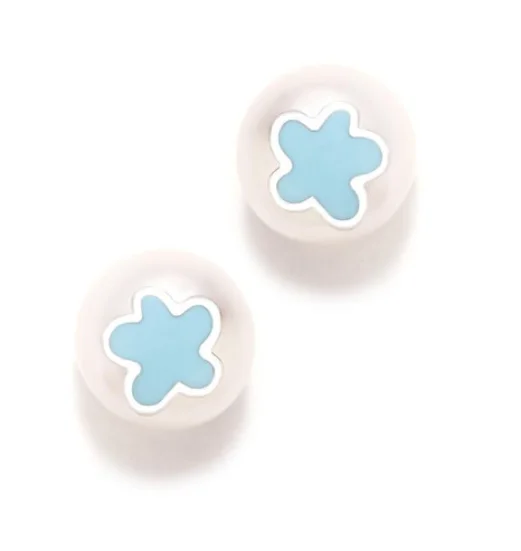 Brincos Agatha Ruiz de la Prada Pérola c/ Nuvem Azul Roscas 023ROS