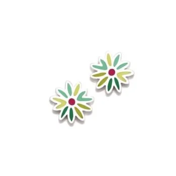 Brincos Agatha Ruiz de la Prada Daisy Margaridas Verdes 035DAI
