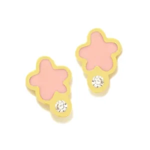 Brincos Agatha Ruiz de la Prada New Bebe Nuvem e Solitário Rosca 045NBED