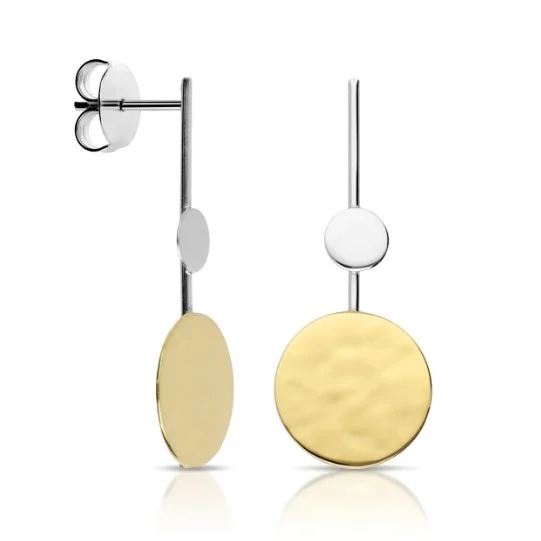 Brincos FIDDA Elegancce Bicolores 04-E054