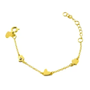 Pulseira Agatha Ruiz de la Prada P. Dourada New Bebe 3 ícones 305NBED