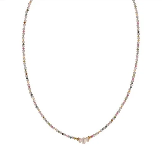 Colar Alisia Pérolas e Turmalinas AL4658