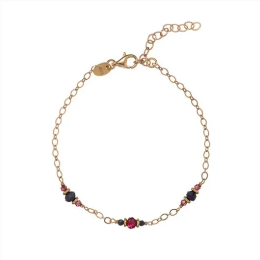 Pulseira Alisia Granadas e Safiras AL5233