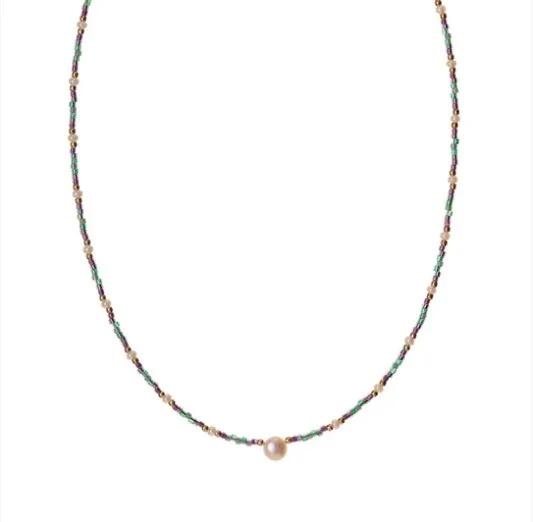 Colar Alisia Todo Pes Miyuki e Pérolas AL5291