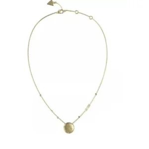 Colar GUESS Círculo ''GG'', Aro com Zircónias, Malha Cadeado JUBN04263JWYGT-U