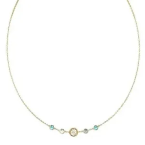 Colar GUESS Pedra Azul e Verde JUBN05097JWYGAQT-U