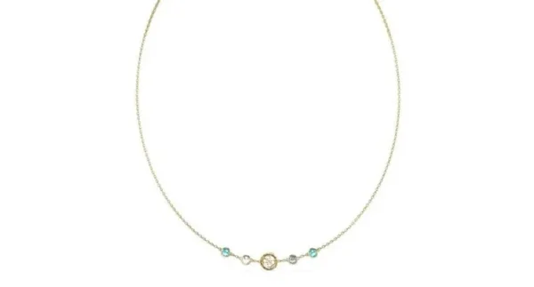 Colar GUESS Pedra Azul e Verde JUBN05097JWYGAQT-U