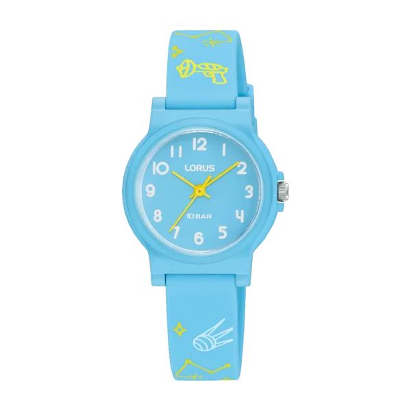 Relógio Lorus Kids Azul Claro com Números RRX39JX9