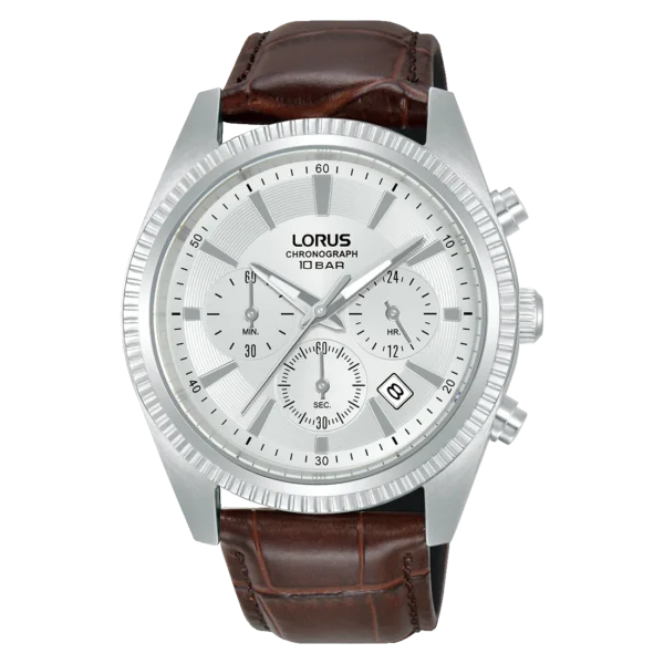 Relógio Lorus Classic Crono Prateado/Castanho RT305LX9