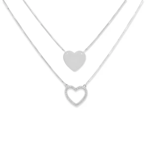 Colar Inês Rochinha Escapulário Corações IR.CL5149DCZ