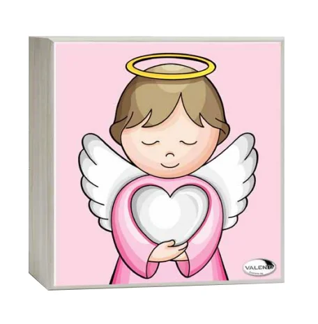 Luz de Presença Anjo Rosa Madeira 75172RA