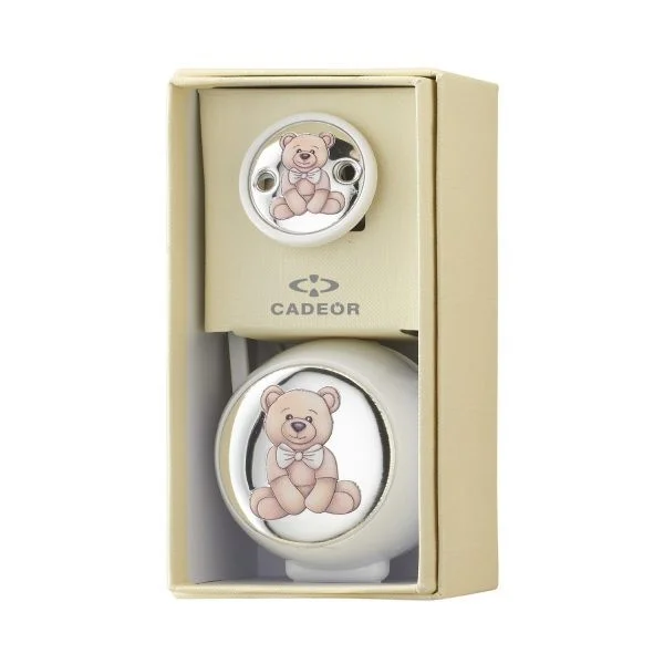 Conjunto Malote + Corrente Chupeta Urso A38ECNF236