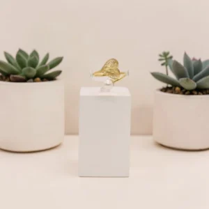 Anel Sentimento Coração e Pérola Ajustável ANEP9255009