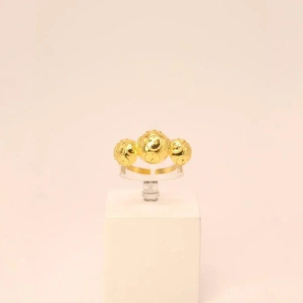 Anel Sentimento 3 Bolas de Viana Degradê Ajustável ANEP9255100D