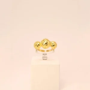 Anel Sentimento 3 Bolas de Viana Degradê Ajustável ANEP9255100D