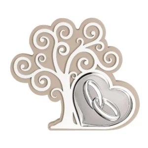 Bibelot Árvore c/ Detail Casamento Bilaminado e Madeira 17x15 AE6587/6