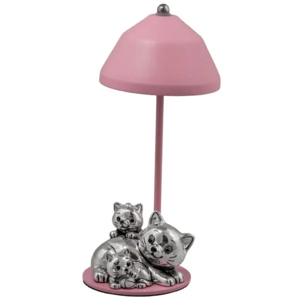 Luz de Presença Família Gatos Madeira 22 cm B4229-05R