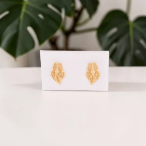 Brincos Ouro Amarelo Coração de Viana BRIO8004697