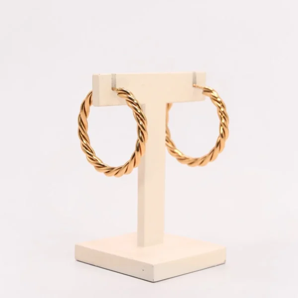 Argolas Ouro Amarelo Corda BRIO8004900