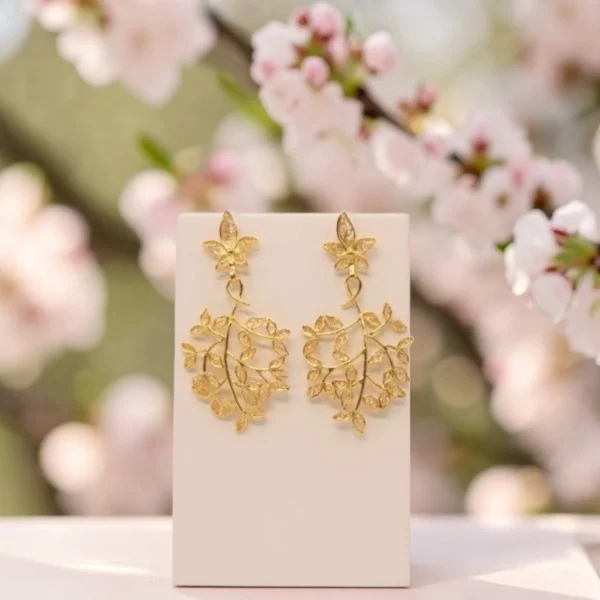 Brincos Sentimento Ramo Folhinhas BRIP9255370