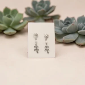 Brincos Sentimento Trevo Pérola Folhas BRIP9255390