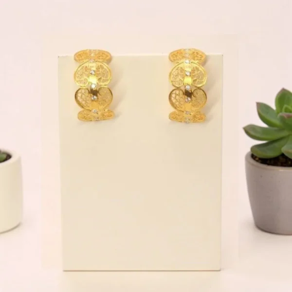 Argolas Sentimento Corações e Pedras BRIP9255542