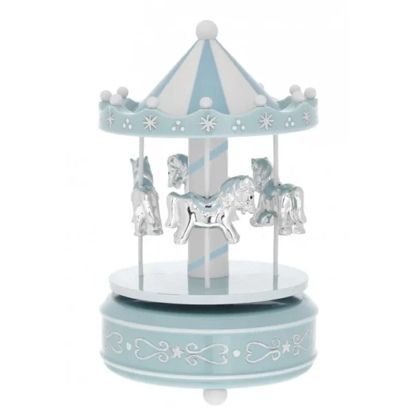 Carrocel Cavalinhos Bilaminados Azul B4200A