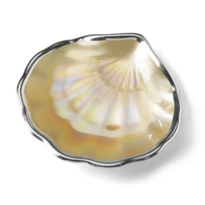 Concha Batismo Prateada Madrepérola Champagne 7/405CH