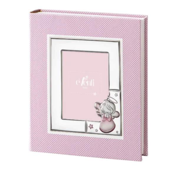 Albúm com moldura Anjinho Rosa EV3612/20R