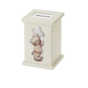 Mealheiro Urso Madeira com Música EV3705/01B