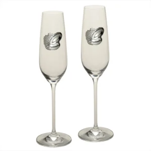 Conjunto Flutes Alianças Casamento GA3043/A