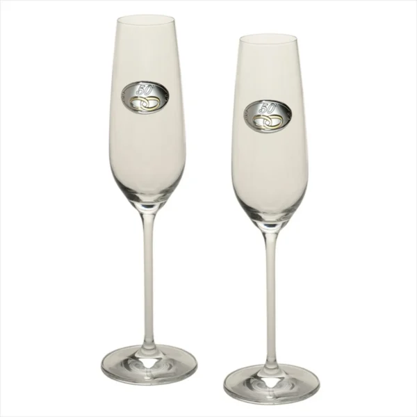 Conjunto Flutes 50º Casamento GA3043/C