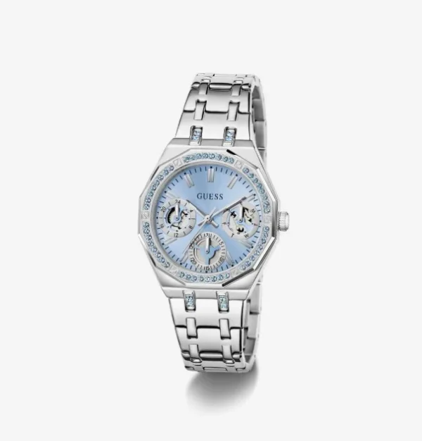Relógio GUESS Quinn Prateado/Azul GW1009L1