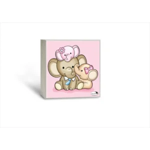 Luz de Presença Madeira Elefantes Rosal 14x14 75171RA