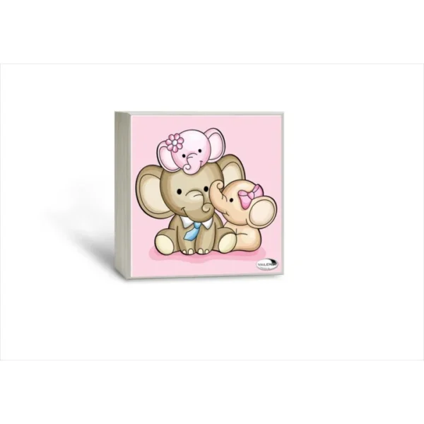 Luz de Presença Madeira Elefantes Rosal 14x14 75171RA