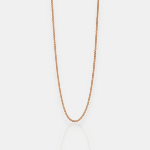 Colar Ouro Amarelo Barbela Oca 49 cm VLTO8000098