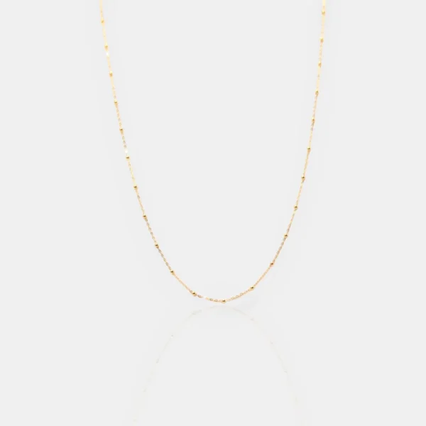 Colar Ouro Amarelo Bolinhas 45 cm (mais Grosso) VLTO8000537
