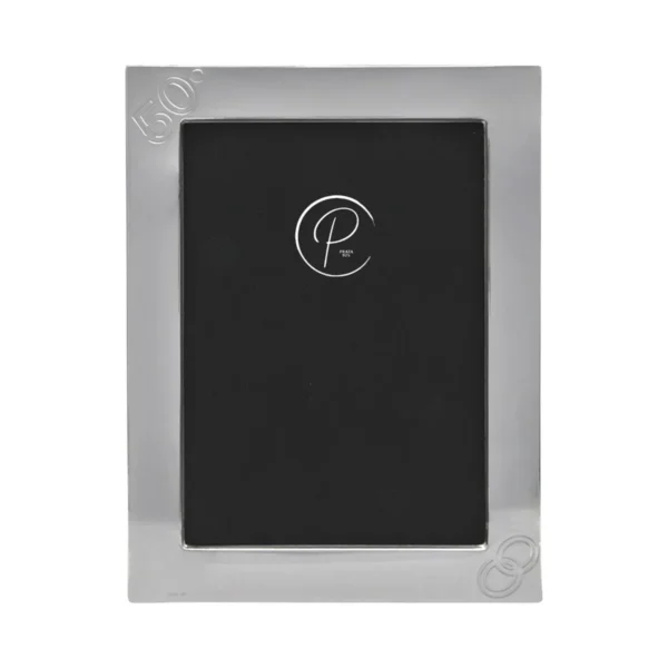 Moldura Prata 50º Casamento e Alianças P89S/50