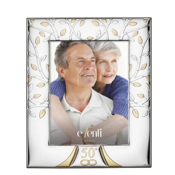 Moldura Alianças 50º Anos Casamento EV9240/10C
