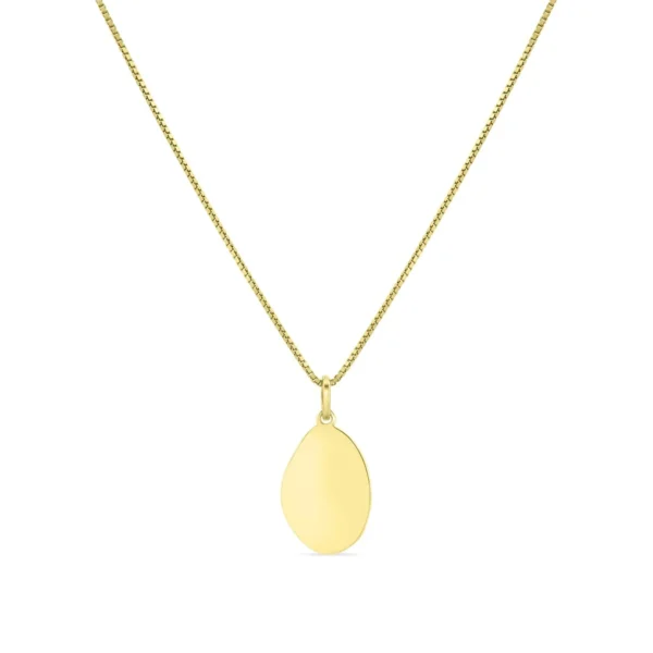 Colar Inês Rochinha P. Dourada Coffret Aura Elipse IR.CL3164D