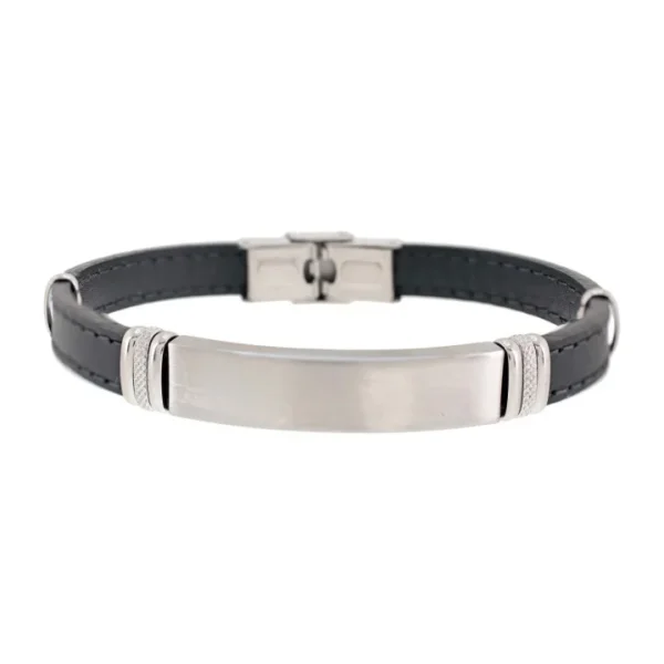 Pulseira Avanty H Chapa P Péle Preta AV0178