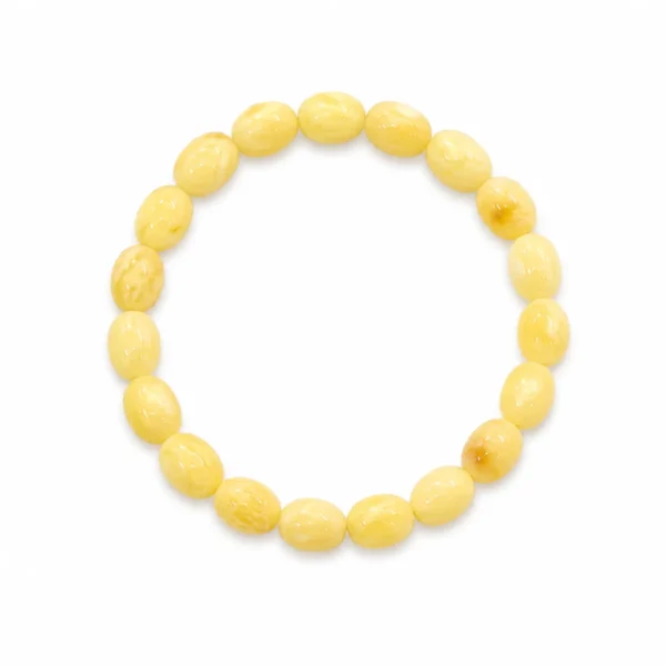 PE150040110 Pulseira Elástica Âmbar Manteiga Adulto