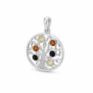 BE20657110 Medalha Prata e Âmbar Tricolor