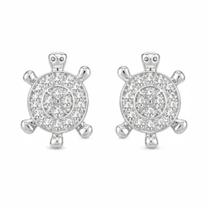 BR2045751 Brincos Tartarugas com Zircónias