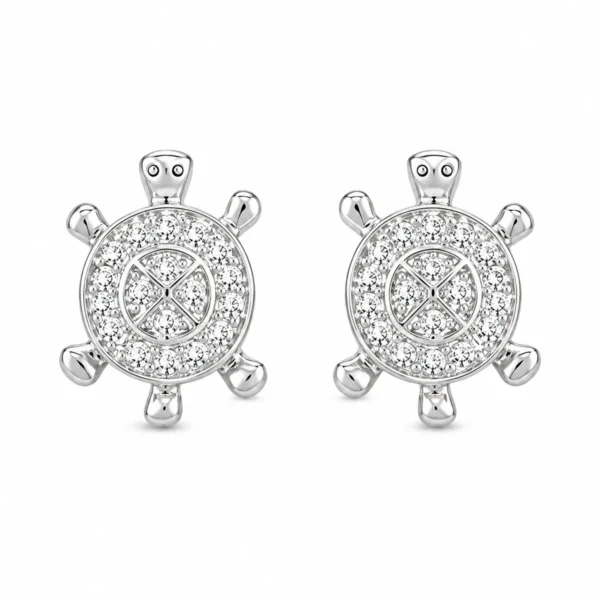 Brincos Tartarugas com Zircónias