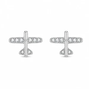 BR2156391 Brincos Aviões com Zircónias