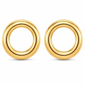 BR2340858 Brincos Prata Dourada Grandes