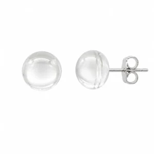 BR23986115 Brincos Prata e Qz Hialino - HARMONIA EQUILÍBRIO CURA