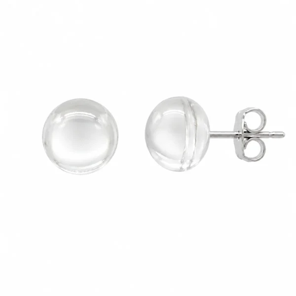 BR23986115 Brincos Prata e Qz Hialino - HARMONIA EQUILÍBRIO CURA