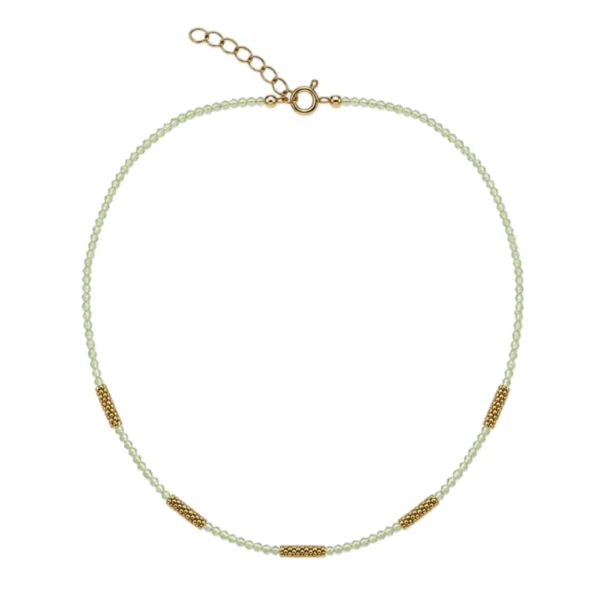 Colar Pedras Naturais Peridot PF3449PE